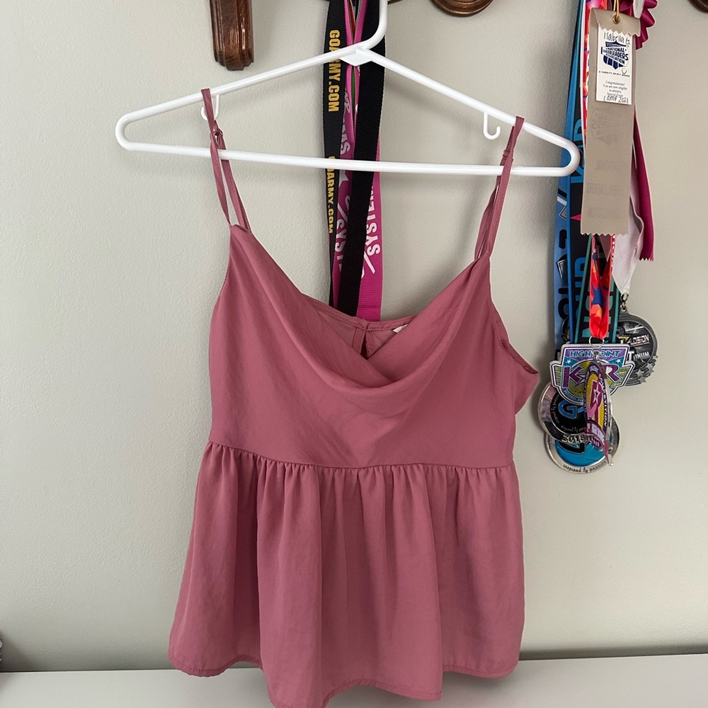 American eagle pink tank top blouse, size small